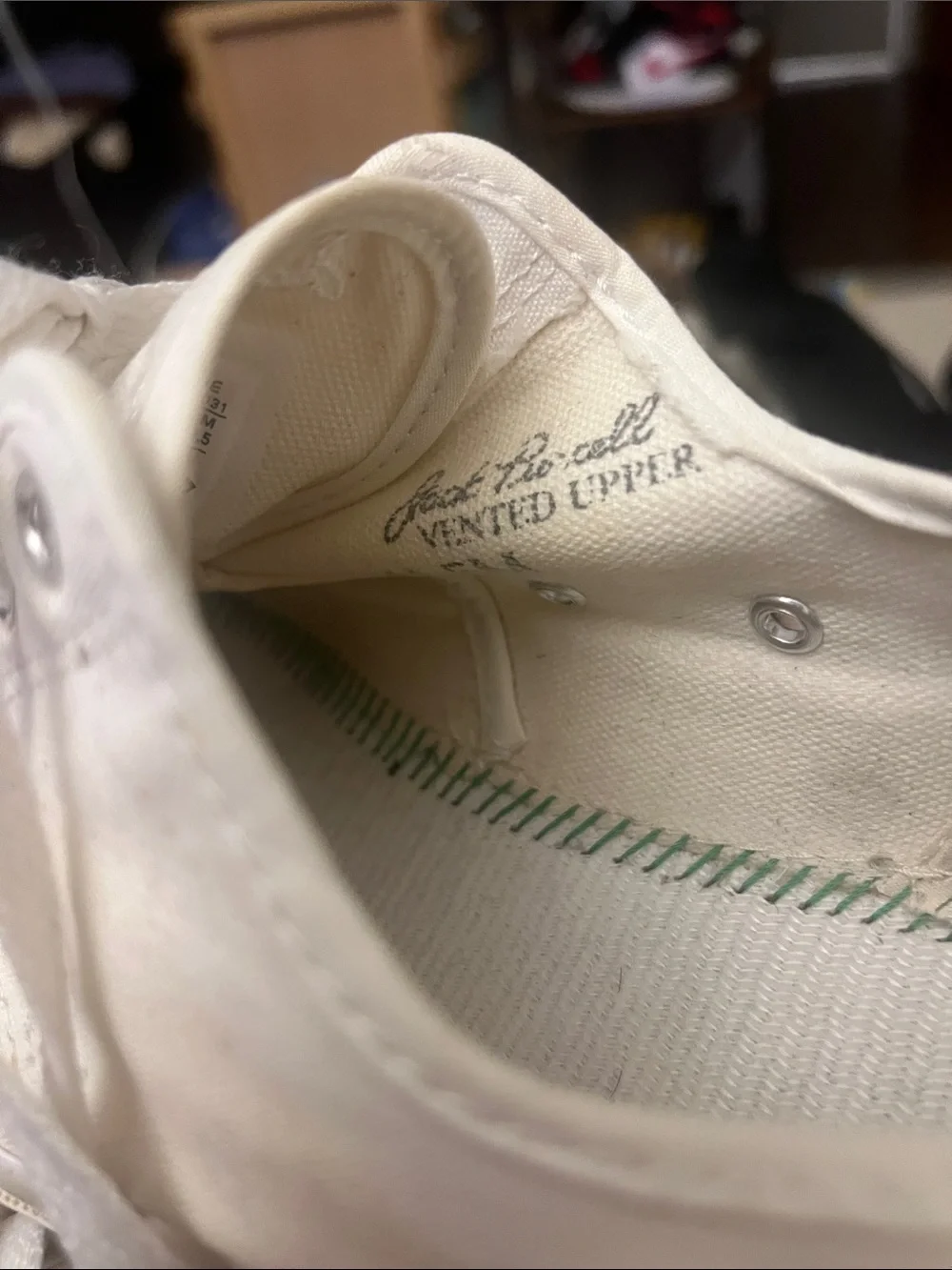 Low-Top Canvas Sneakers in White